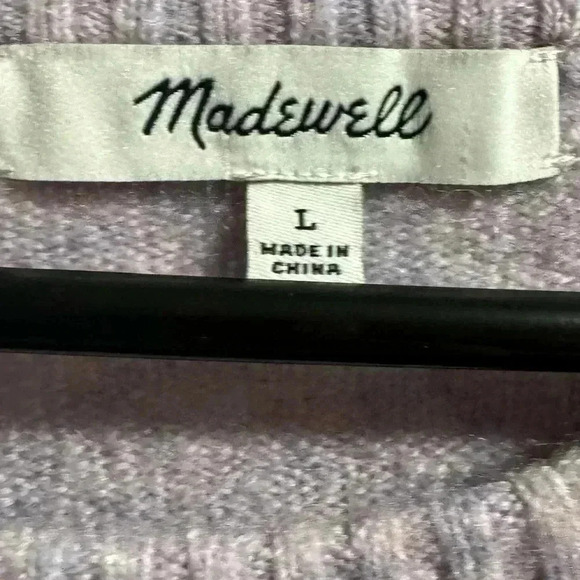 Madewell Payton Heather Lilac Sweater Coziest Yarn Size Large - Picture 4 of 5
